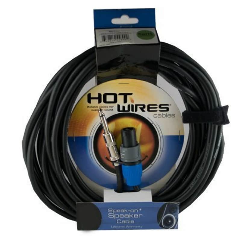 On Stage Hot Wires Speakon Speaker Cable with Neutrik Connectors (50-Feet) image 1