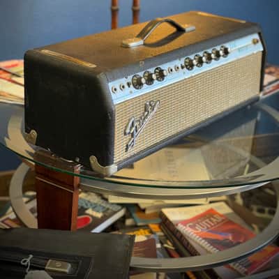 Fender Bandmaster "Drip Edge" 50-Watt 2-Channel Guitar Amp Head 1968 Silverface Recently Serviced and Re-Tubed image 6