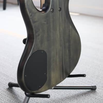 2007 Ibanez EDB 400 Ergodyne Transparent Black Flat Electric Bass Guitar image 10