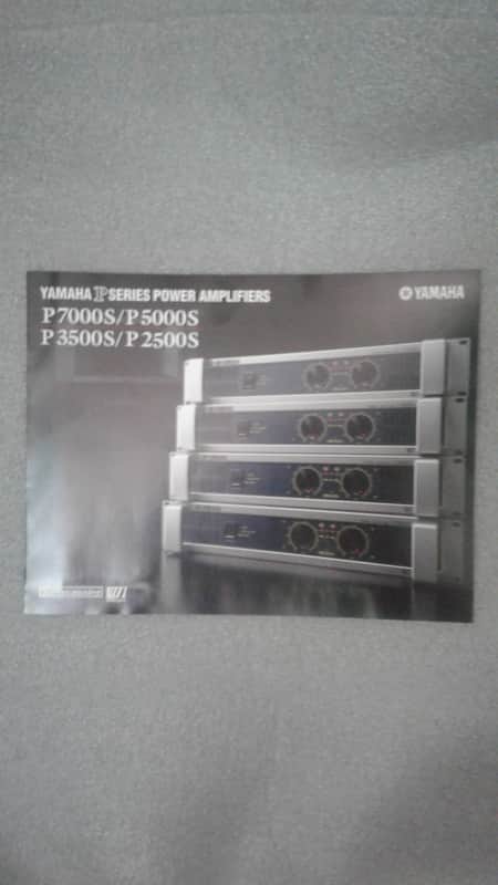 Yamaha P7000S/P5000S P3500S/P2500S Power Amplifiers original product release brochure image 1