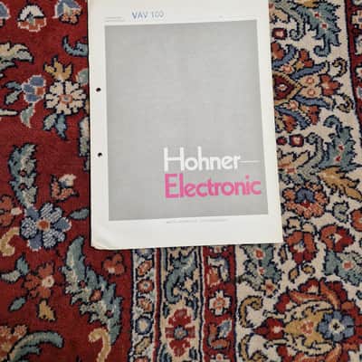 Hohner VAV 100 Schematics/Service Manual/Service Notes image 1