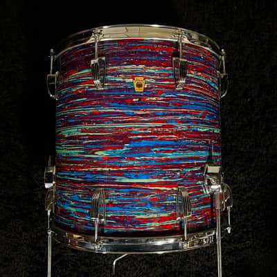 Ludwig 3ply Maple 13/16/20 1969 - Psychedelic Red image 5