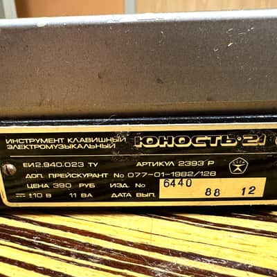 JUNOST-21 Vintage Analog Polyphonic Keytar Synthesizer-Russian answer to Roland JUNO. image 7