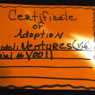 Mosrite Ventures Model  (RARE)  SIGNED & DATED by SEMI MOSLEY.  MINT !! image 9