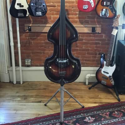 Ampeg Baby Bass Electric Upright Bass BB4 c.1960's vintage, w/ case & stand image 1