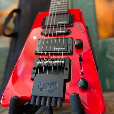 Steinberger Spirit GT-Pro HSH Electric Guitar in Hot Rod Red w/ Steinberger Bag image 9