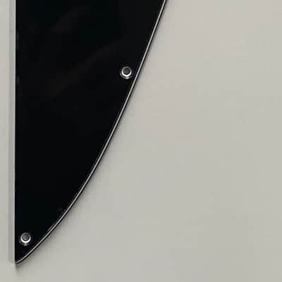 For Fit Gibson Firebird Gold Logo Style Guitar Pickguard Scratch Plate 3 Ply Black image 1