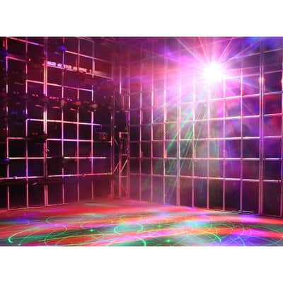 Blizzard Lighting Minisystem 4-In-1 RGB LED Party DJ Effect Laser FX Lights 8Pk image 5