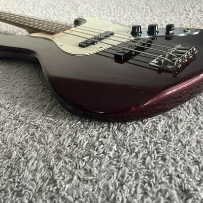 Fender Standard Jazz Bass 2005 MIM Midnight Wine Rosewood 4-String Bass Guitar image 3