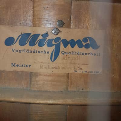 RARE Vintage 1949 Otto Meindl Migma Meister Jazz Guitar "Mein-Del" (Germany) image 14