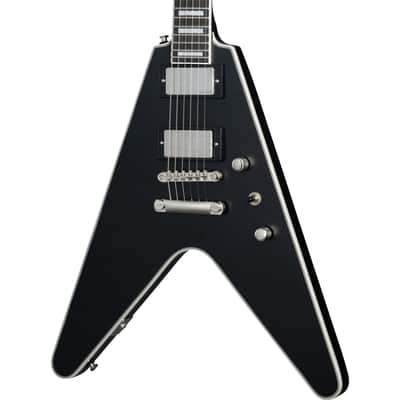 Epiphone Flying V Prophecy Electric Guitar - Aged Jet Black Metallic image 1