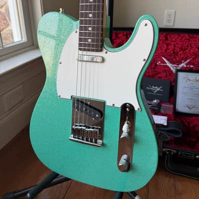 2025 Fender Custom Shop Telecaster W25 Custom Deluxe Limited Edition NOS - Seafoam Green Sparkle image 3