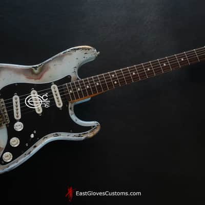 Fender Stratocaster Sonic Blue Heavy Aged Relic by East Gloves Customs image 6