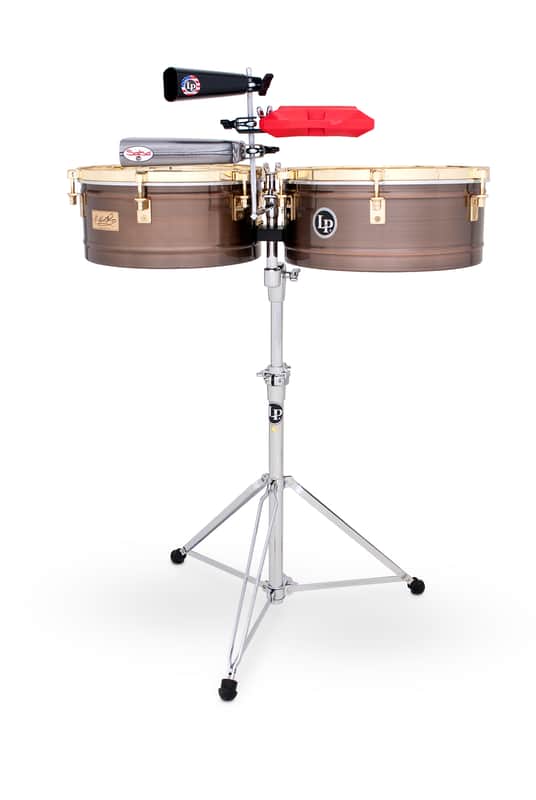 Latin Percussion LP257-KP Karl Perazzo Signature 14/15" Bronze Timbales image 1