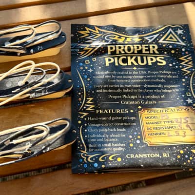 Proper Pickups "Proper Signatures" Handwound Stratocaster Pickup Set w/ Treble Bleed & PIO Capacitor—Aged White image 7