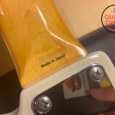 1995 Fender Japan Left-Handed 5-String Jazz Bass Vintage White image 9