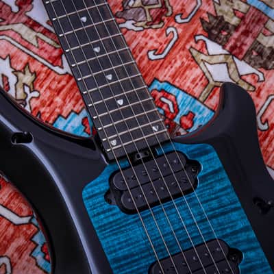 ERNIE BALL USA Music Man JP Signature Majesty 6 "Okelani Blue + Ebony" (2023) image 7
