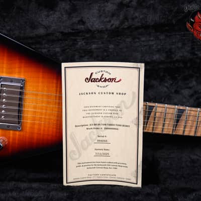 Jackson USA Custom Shop RR HS TOM MAH Rhoads Flame Maple Slab Top 3-Color Sunburst 2025 w/OHSC image 11
