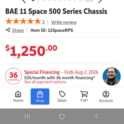 BAE 11-Space 500 Series Rack with PSU 2010s - Black image 5