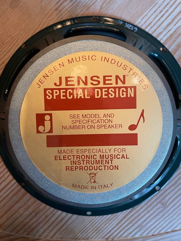 Jensen C12K Vintage Ceramic 12" 100-Watt 4ohm Guitar Speaker 2010s - Green image 1