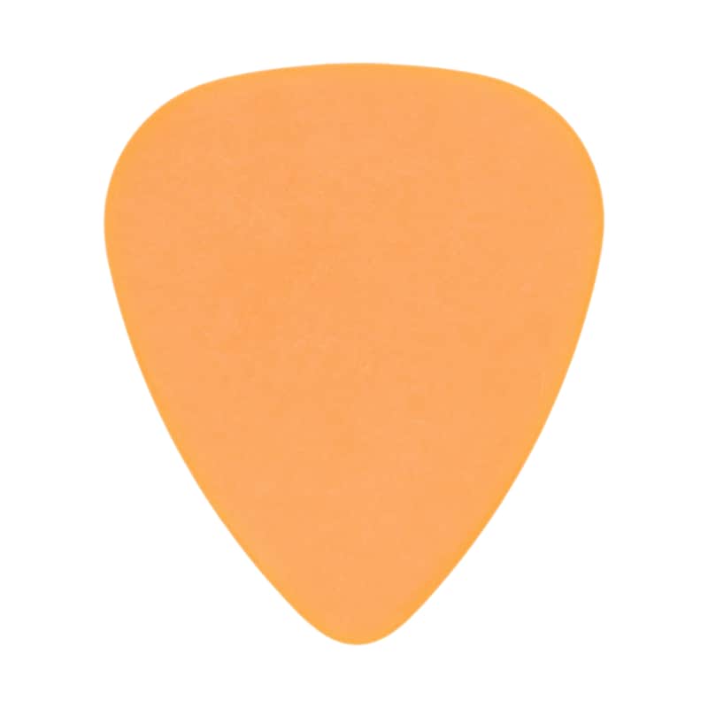 Delrin Orange Guitar Or Bass Pick - 0.60 mm Medium Light Gauge - 351 Shape - 6 Pack image 1