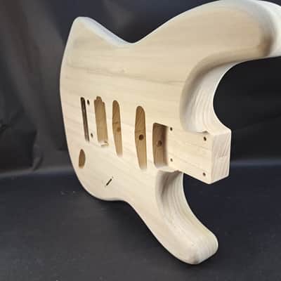 Unfinished Poplar HSS guitar body - fits Fender Strat Stratocaster neck Wilkinson J2513 image 6