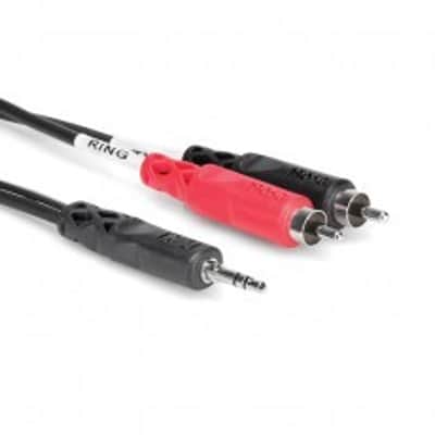 Hosa CMR-206 3.5mm (1/8") TRS to Dual RCA Cable - 6ft image 3