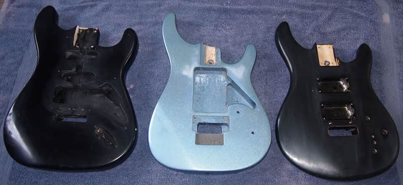 Lot of 3 Vintage 80's PEAVEY Guitar Bodies U.S.A.