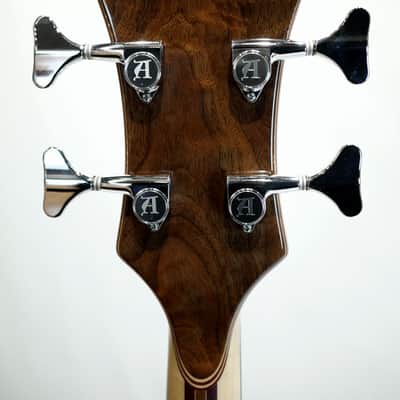 ALEMBIC SCSB4 Stanley Clarke Signature Deluxe Black Walnut Top & Purple LED 2016 image 6