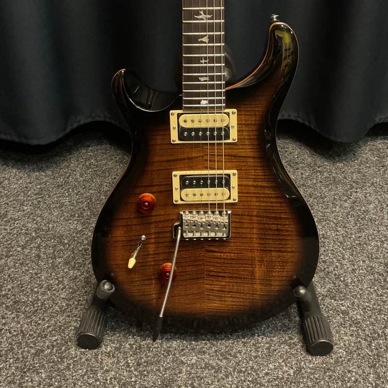 PRS SE Custom 24 Lefty - Black Gold Burst | Reverb
