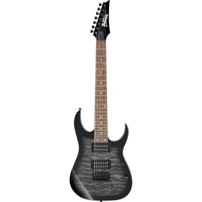 Ibanez GRG7221QATKS RG Gio 7-String Electric Guitar, Transparent Black Sunburst image 2
