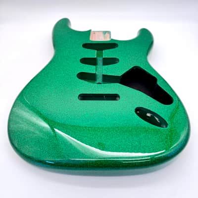 HooDoo Stratocaster Body Alder Sparkle Green hsb6418 image 5