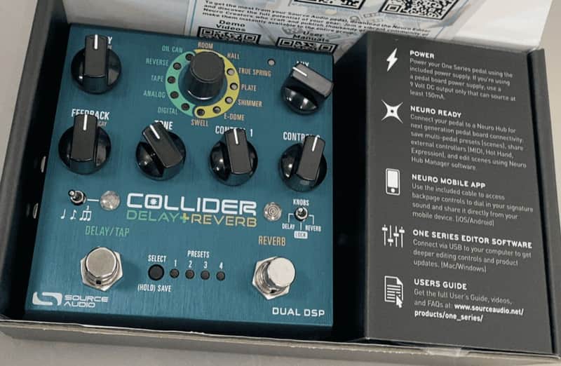 Source Audio Collider Stereo Delay+Reverb Peda image 1
