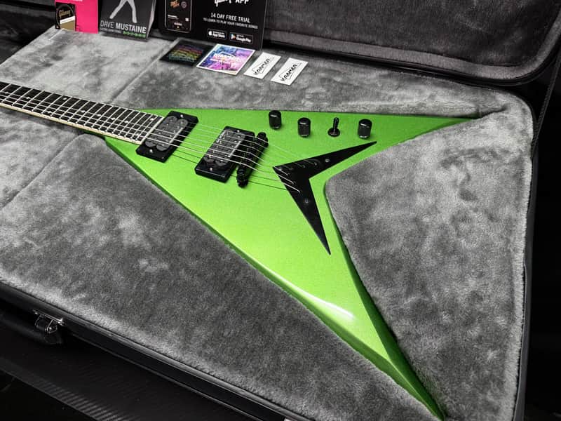 2023 Kramer Dave Mustaine Vanguard Rust In Peace - Alien Tech Green image 1