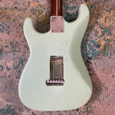 Schecter USA Rosewood neck mint green strat - Dallas-era 80s vintage stratocaster image 3