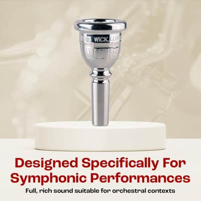Denis Wick Steven Mead Ultra Euphonium Mouthpiece Silver Plated 5880E-SM3U image 7