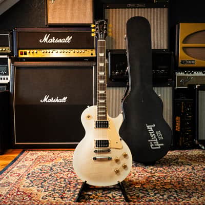 Gibson Les Paul Signature T with Min-ETune Robot Tuners 2013 - Alpine White Burst image 2