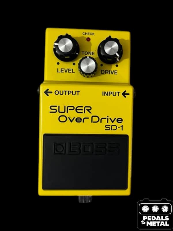Boss SD-1 Super OverDrive (Silver Label) 1997 - Present - Yellow - X18722 image 1