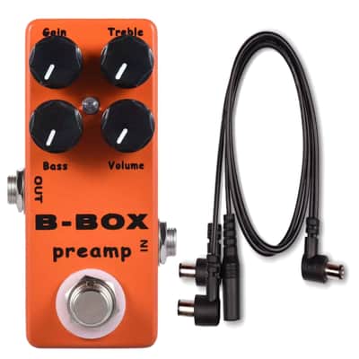 Mosky Audio B-Box Preamp Overdrive + PDC 3 Cable Guitar Effect Pedal True Bypass image 1