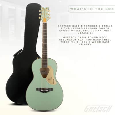 Gretsch G5021E Rancher Penguin Parlor Acoustic-Electric Guitar (Mint) with Case image 7