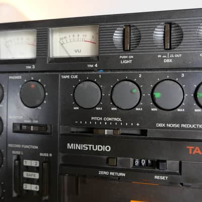TASCAM Porta One Ministudio 4-Track Cassette Recorder 1980s - Gray image 7