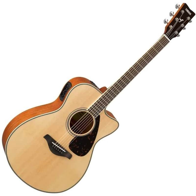 Yamaha FSX820C Concert Cutaway Acoustic-Electric Guitar - Natural image 1