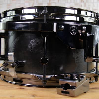 Click Custom Icon Snare Drum 6x10 Ash 8ply Black Satin Oil image 5