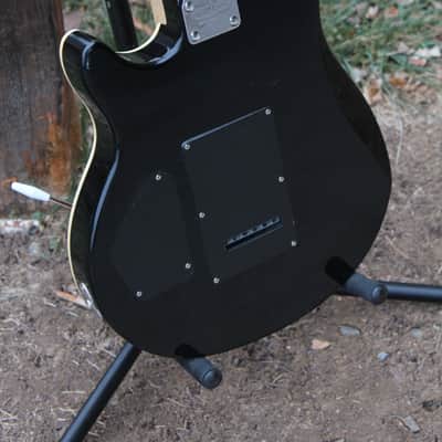 OLP MM1 Axis Amber Quilt Top Electric Guitar - EVH Eddie Van Halen Ernie Ball Music Man Copy image 11