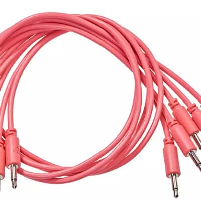 Black Market Modular Eurorack Patch Cables (100cm - Peach - 5 Pack) image 1