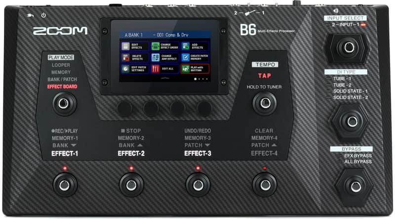 Zoom B6 Bass Multi-effects Processor (5-pack) Bundle image 1