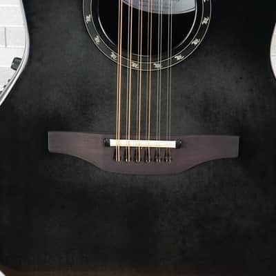 Ovation 2751AX-5-G Timeless Balladeer 12-String Deep Contour - Black image 5