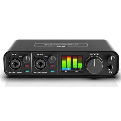 MOTU M2 Desktop 2x2 USB-C Audio Interface Bundle with H&A AC50 Cardioid Dynamic Microphone, Professional Monitor Headphones, Broadcast Arm, XLR M to XLR F Mic Cable 15-Foot image 7