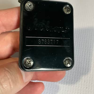 2000's Made in Japan Jackson DK2 Dinky Guitar Factory Black Neckplate & Screws image 2