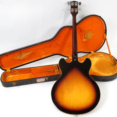 1967 Gibson EB-2D - Sunburst Finish - Double Pickup EB-2 - Semi Hollow Bass image 3